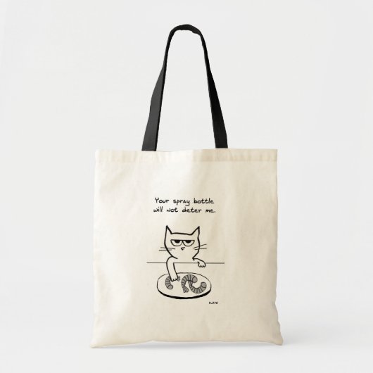 Katten op tegenhangers - Funny Cat Canvas tas (Voorkant)