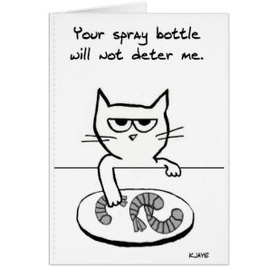 Katten op tegenhangers - Funny Cat Card