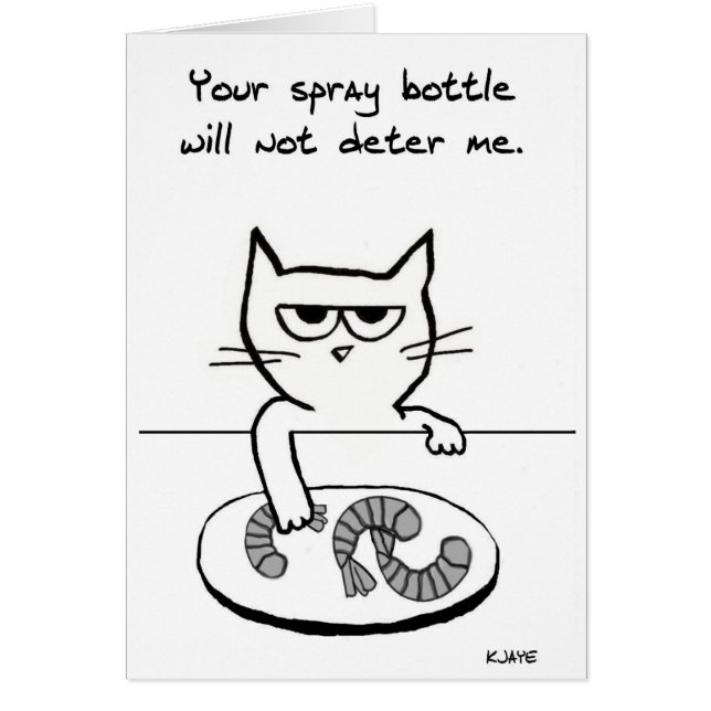 Katten op tegenhangers - Funny Cat Card (Voorkant)
