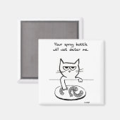 Katten op tegenhangers - Funny Cat Magnet (Voorkant / Achterkant)