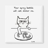 Katten op tegenhangers - Funny Cat Magnet (Voorkant)