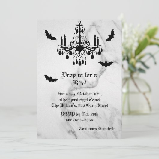 Katten op uitnodiging van Marble Halloween (Staand voorkant)