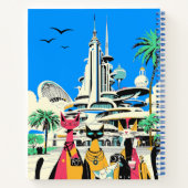 Katten op vakantie Bezoek het Future Journal Notitieboek (Achterkant)