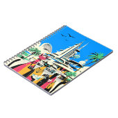 Katten op vakantie bezoeken de toekomst notitieboek (Linkerzijde)