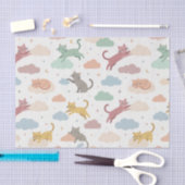 Katten op Wolken Schattig Tissuepapier (Craft)