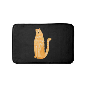 Katten Oranje Badmat