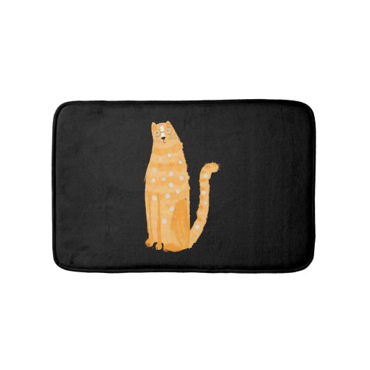 Katten Oranje Badmat (Voorkant)