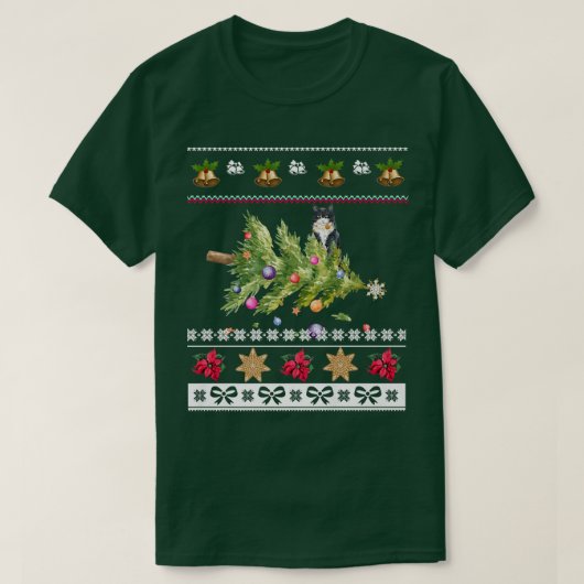 Katten Oreders Happy Kerstmis Feestdagen Ugly Wint T-shirt (Design voorkant)