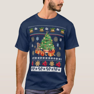Katten Oreders Happy Kerstmis Feestdagen Ugly Wint T-shirt