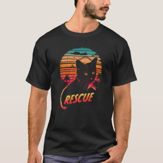 Katten Oude Zonsondergang Katteneigenaren Dierenre T-shirt
