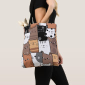 Katten over de Canvas tas (Dichtbij)