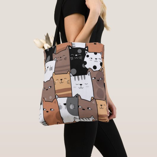 Katten over de Canvas tas (Dichtbij)