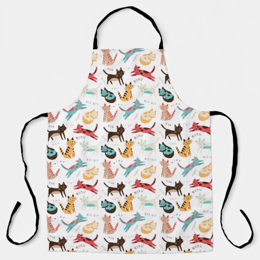 Katten over de hele wereld schort (Voorkant)
