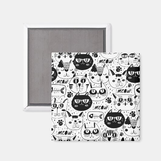 Katten overal magneet (Voorkant / Achterkant)