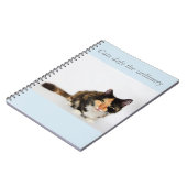 "Katten overdrijven de gewone" Phoebe-laptop Notitieboek (Linkerzijde)
