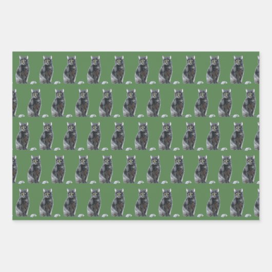 Katten: papierbladen voor onmiddellijke verpakking inpakpapier vel (Voorkant 2)