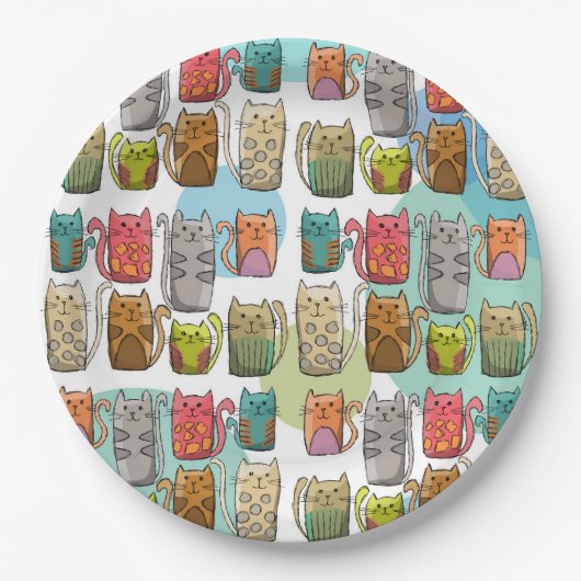 Katten! Papieren Bordje (Voorkant)