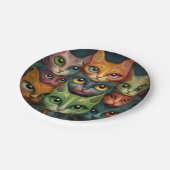 Katten Papieren Bordje (Gekanteld)