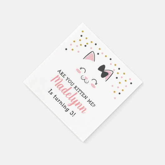 Katten papieren servetten (Hoek)