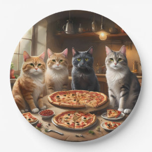 Katten Party Pizza Night, Papieren Bordje