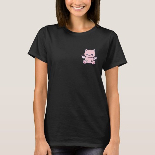 Katten Pastel Goth Schattig Esthetisch Liefhebber T-shirt (Voorkant)