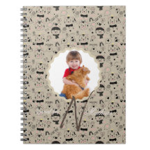 Katten Patronen Monogram Gepersonaliseerd Foto van