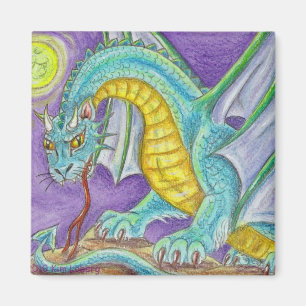 Katten Paw Dragon Fantasy Art Magneet