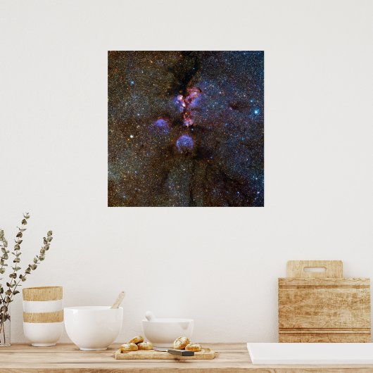 Katten Paw Nebula in Scorpius - afbeelding ruimte Poster (Keuken)