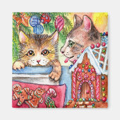 Katten & peperkoek Cookies Magneet (Voorkant)