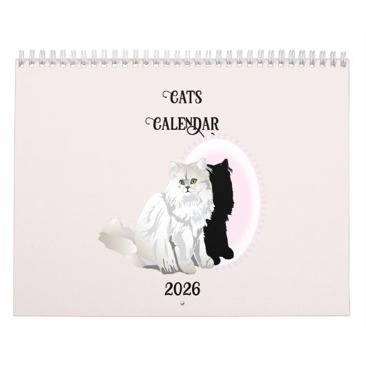 Katten per maand kalender (Hoes)
