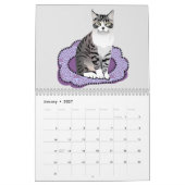 Katten per maand kalender (Jan 2027)