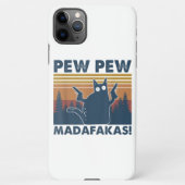  katten Pew Pew Madafakas Funny Crazy Cat iPhone Hoesje (Achterkant)