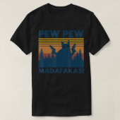  katten Pew Pew Madafakas Funny Crazy Cat Lov T-shirt (Design voorkant)