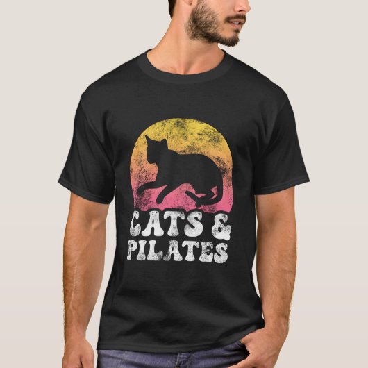 Katten Pilates Hobby T-shirt (Voorkant)