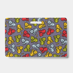 Katten plus bananen badge