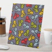 Katten plus bananen reclamebord met voetstuk (Insitu)