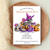 Katten Pompoenen Paars Oranje Kinderen Halloween F