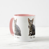 Katten Portret Pet Tomcat Animal Design Mok (Voorkant links)