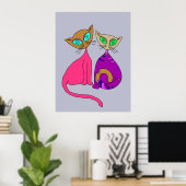 katten poster (Thuiskantoor)