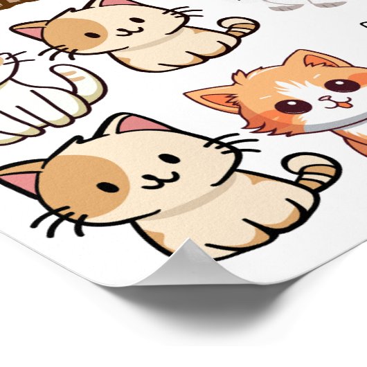 Katten-poster Poster (Hoek)