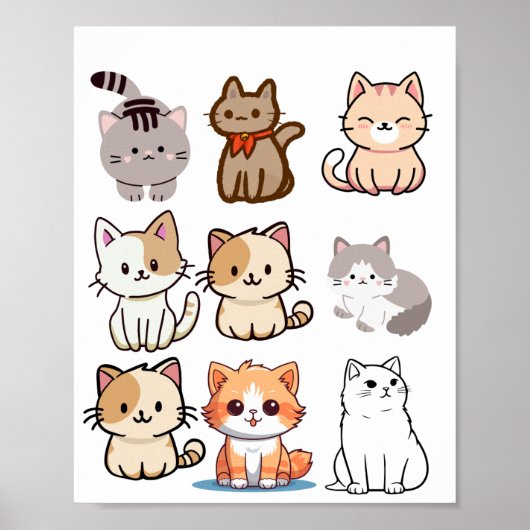 Katten-poster Poster (Voorkant)