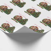 Katten Prettig Kerstfeest Cadeaupapier (Hoek)