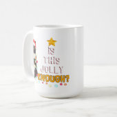 Katten prettig kerstfeest koffiemok (Voorkant links)
