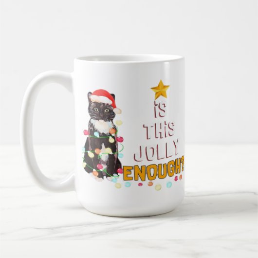 Katten prettig kerstfeest koffiemok (Links)