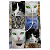 Katten Print Papier Gift Bags Medium Cadeauzakje (Voorkant)
