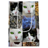 Katten Print Papier Gift Bags Medium Cadeauzakje (Achterkant)
