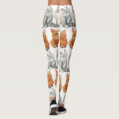 Katten print patroon 01x4 leggings (Achterkant)