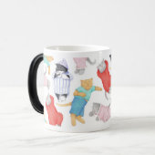 KATTEN PYJAMA Magic Morphing Mok (Voorkant links)