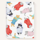 KATTEN PYJAMAS 8.5 "x11" spiraal Notitieboek (Voorkant)