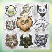 Katten Raamsticker (Vel 3)